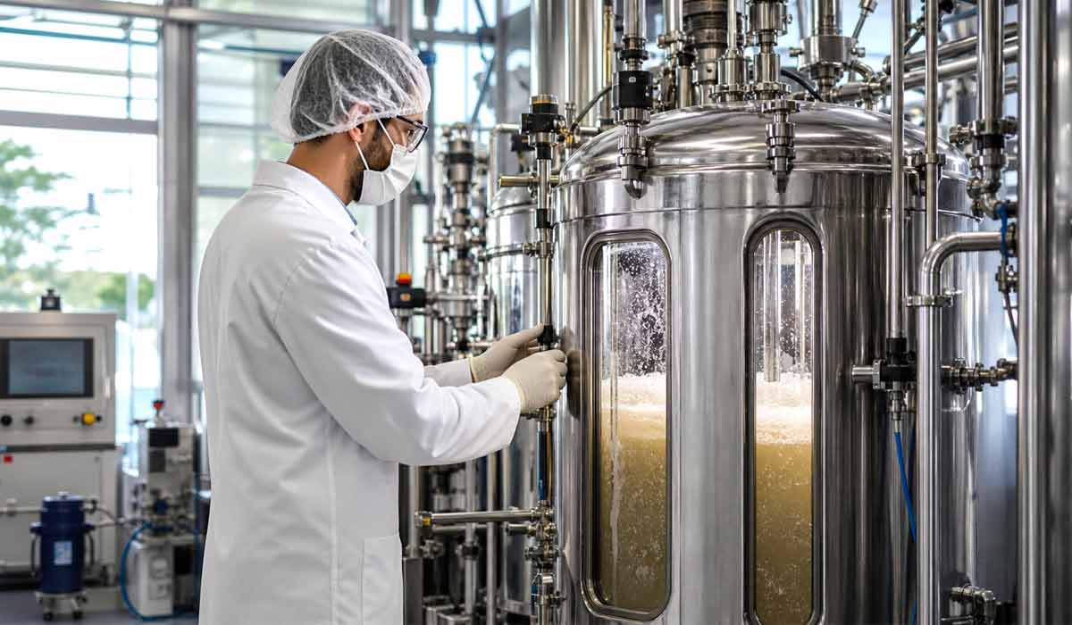 Escala industrial é um dos principais desafios para a expansão dos produtos biológicos. Biorreatores industriais ampliam a capacidade de produção de bioinsumos Escala industrial é um dos principais desafios para a expansão dos produtos biológicos. Biorreatores industriais ampliam a capacidade de produção de bioinsumos