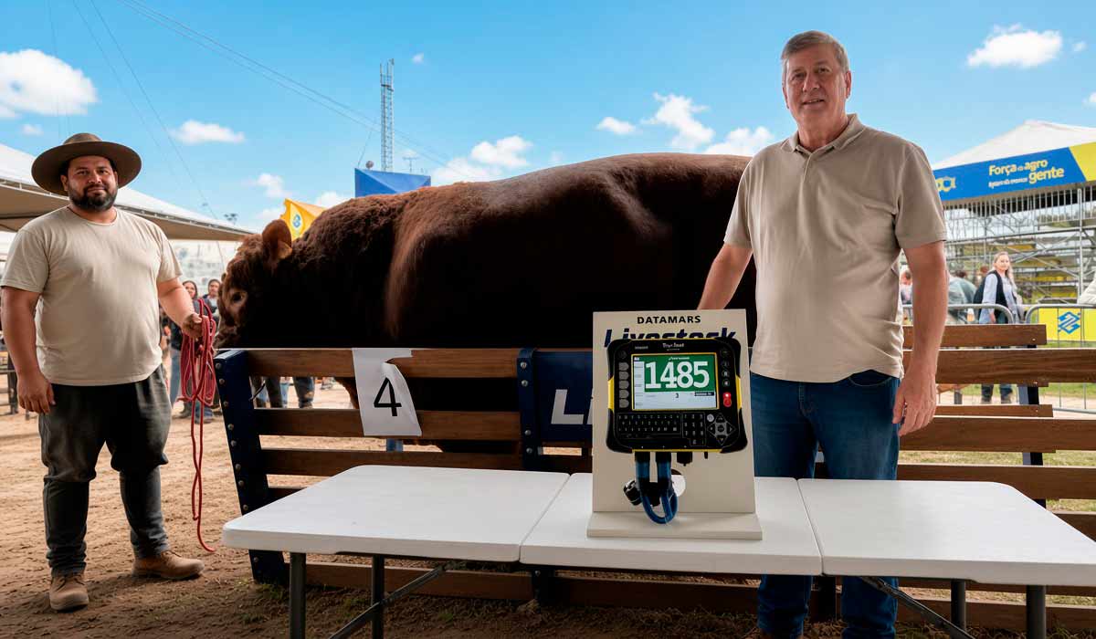 Mário da Cerro Azul, Limousin de 1.485 quilos, é o mais pesado da Expointer. Reprodutor de quatro anos supera em 20 quilos o campeão de peso de 2025 Mário da Cerro Azul, Limousin de 1.485 quilos, é o mais pesado da Expointer. Reprodutor de quatro anos supera em 20 quilos o campeão de peso de 2025