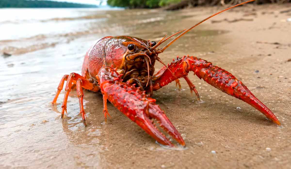 Lagostim-vermelho foi registrado pela primeira vez no bioma Amazônia, em Belém