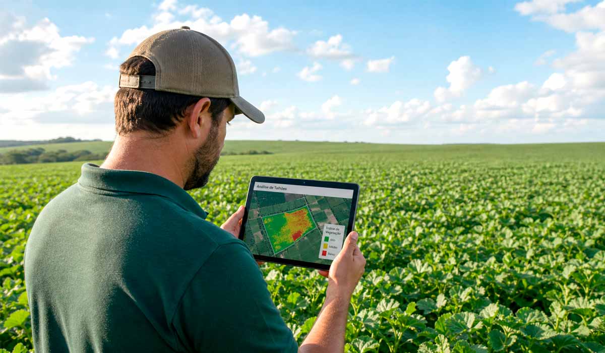 No campo, o tablet substitui a intuição: dados de satélite e inteligência artificial orientam o manejo de lavouras e pastagens no controle do javali No campo, o tablet substitui a intuição: dados de satélite e inteligência artificial orientam o manejo de lavouras e pastagens no controle do javali