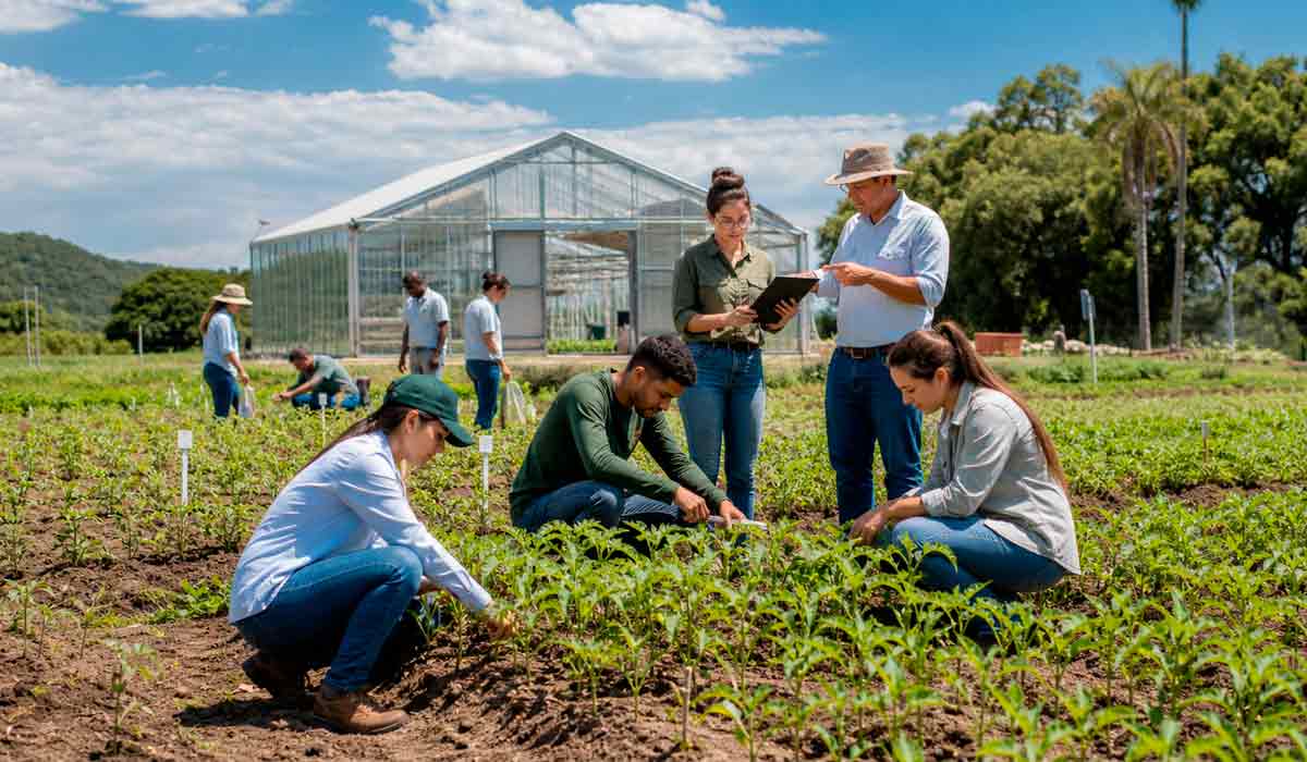 Novos pesquisadores atuam em campo experimental e contratações recentes buscam reverter o apagão científico, mas reposição ainda precisa acompanhar o ritmo das aposentadorias nos institutos Novos pesquisadores atuam em campo experimental e contratações recentes buscam reverter o apagão científico, mas reposição ainda precisa acompanhar o ritmo das aposentadorias nos institutos