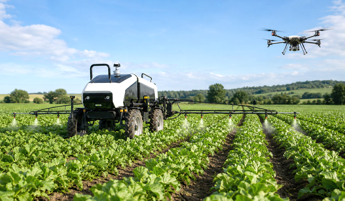 Robótica e automação agrícola em ação no campo antecipam as demonstrações práticas do Digital Farm Center durante a feira em Hannover Robótica e automação agrícola em ação no campo antecipam as demonstrações práticas do Digital Farm Center durante a feira em Hannover