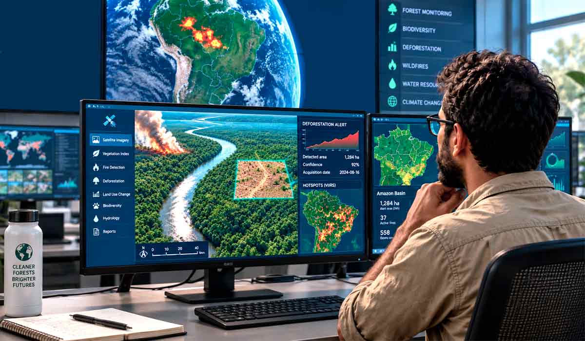 Da imagem ao indicador de risco: a nova geração de monitoramento ambiental que chega aos biomas brasileiros