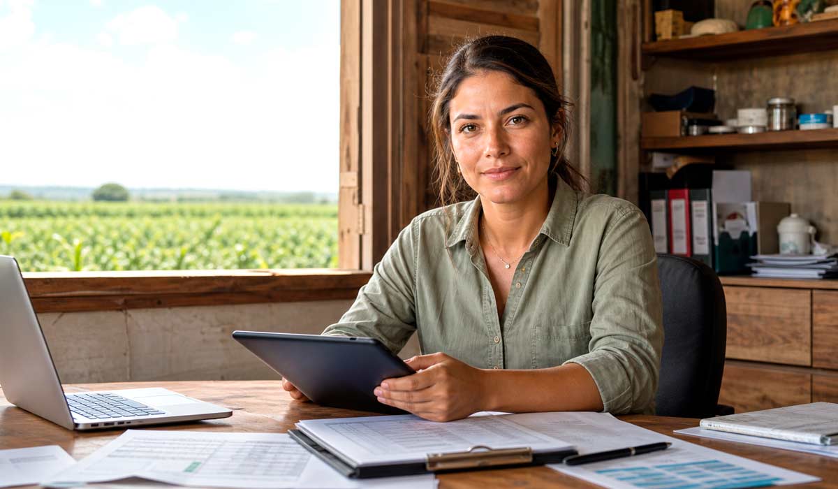 Liderança feminina na administração rural cresce com a sucessão familiar e a qualificação técnica das novas gerações do agro e compartilhamento de dados no campo ilustra a nova geração de mulheres formadas em gestão e tecnologia que assume as fazendas Liderança feminina na administração rural cresce com a sucessão familiar e a qualificação técnica das novas gerações do agro e compartilhamento de dados no campo ilustra a nova geração de mulheres formadas em gestão e tecnologia que assume as fazendas