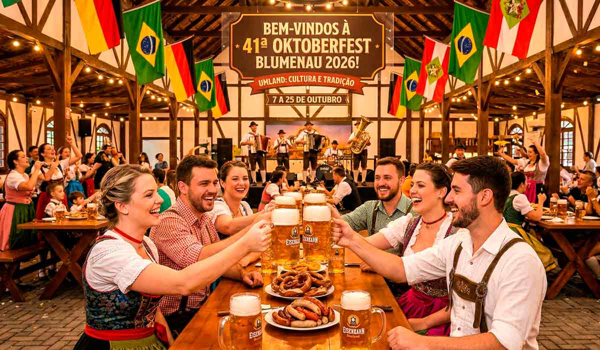 Novo Festzelt, pavilhão inspirado nas tendas da Oktoberfest de Munique, reúne 1.200 pessoas em área de 2,2 mil metros quadrados Novo Festzelt, pavilhão inspirado nas tendas da Oktoberfest de Munique, reúne 1.200 pessoas em área de 2,2 mil metros quadrados