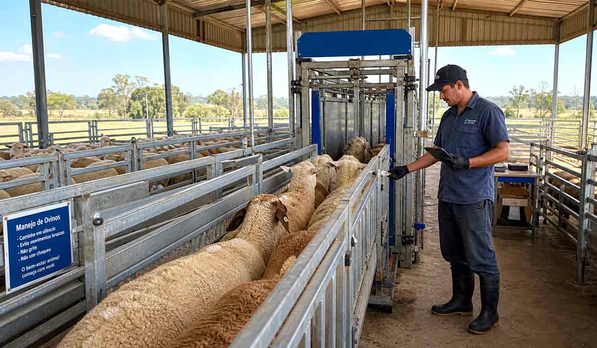 Conferência de identificação em brete de manejo: registros auditáveis de movimentação são requisito central para comprovar ausência de scrapie no rebanho Conferência de identificação em brete de manejo: registros auditáveis de movimentação são requisito central para comprovar ausência de scrapie no rebanho