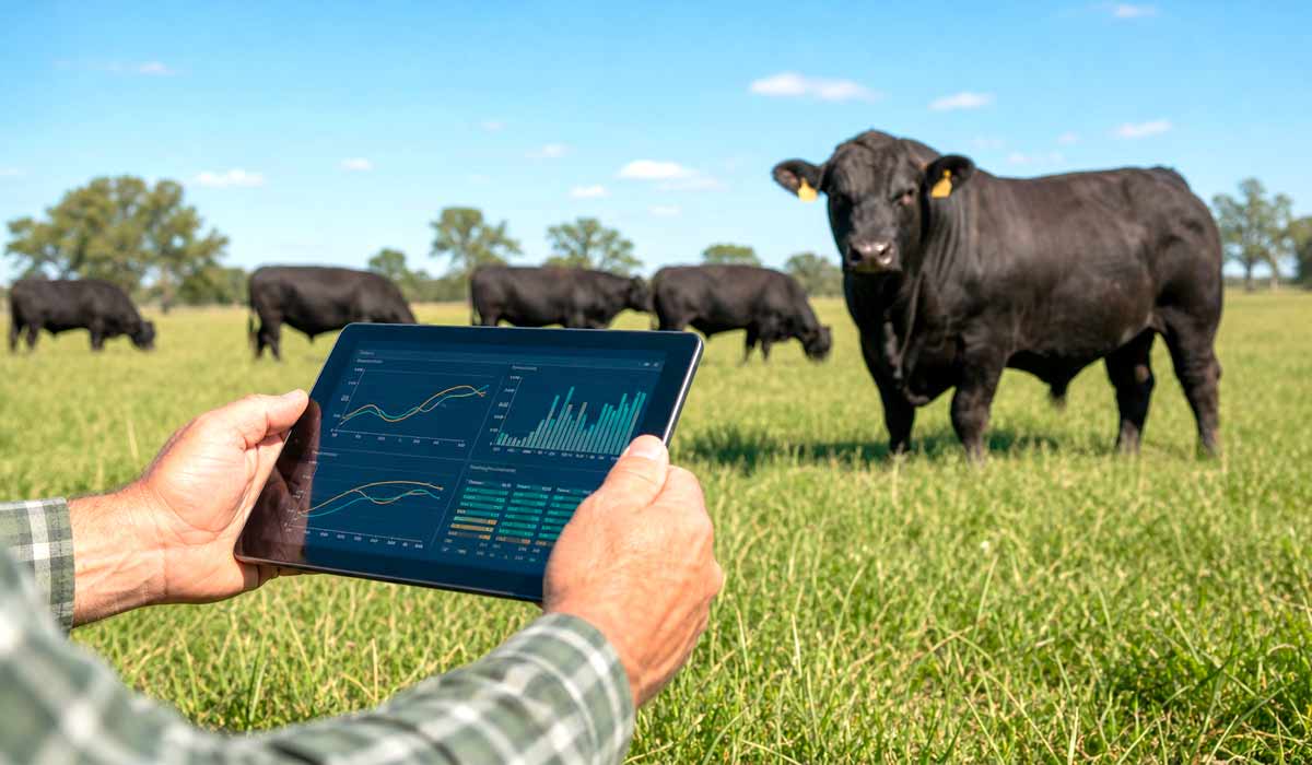 Na palma da mão, avaliações genéticas organizadas por inteligência artificial facilitam a comparação de touros dentro da rotina da fazenda Na palma da mão, avaliações genéticas organizadas por inteligência artificial facilitam a comparação de touros dentro da rotina da fazenda